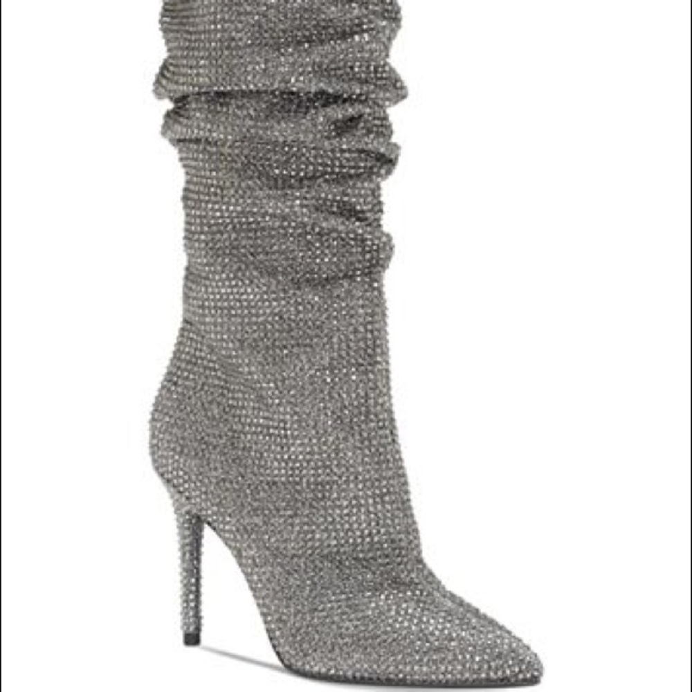 Jessica Simpson LayzerSlouchy Rhinestone Boots 7.5 - Picture 7 of 7